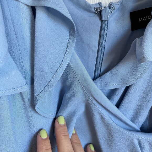 MAJORELLE Salsa Baby Blue ruffle mini Dress - Picture 13 of 13